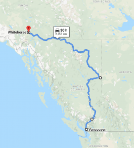 Vancouver to Whitehorse